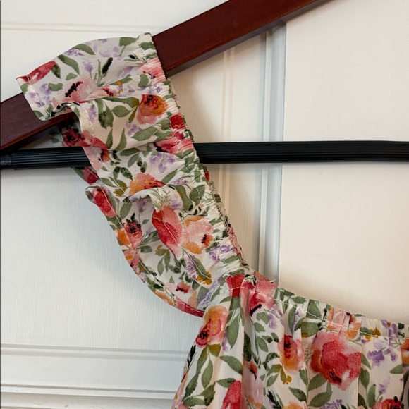 Floral Ruffle Strap Dress - Picture 3 of 4